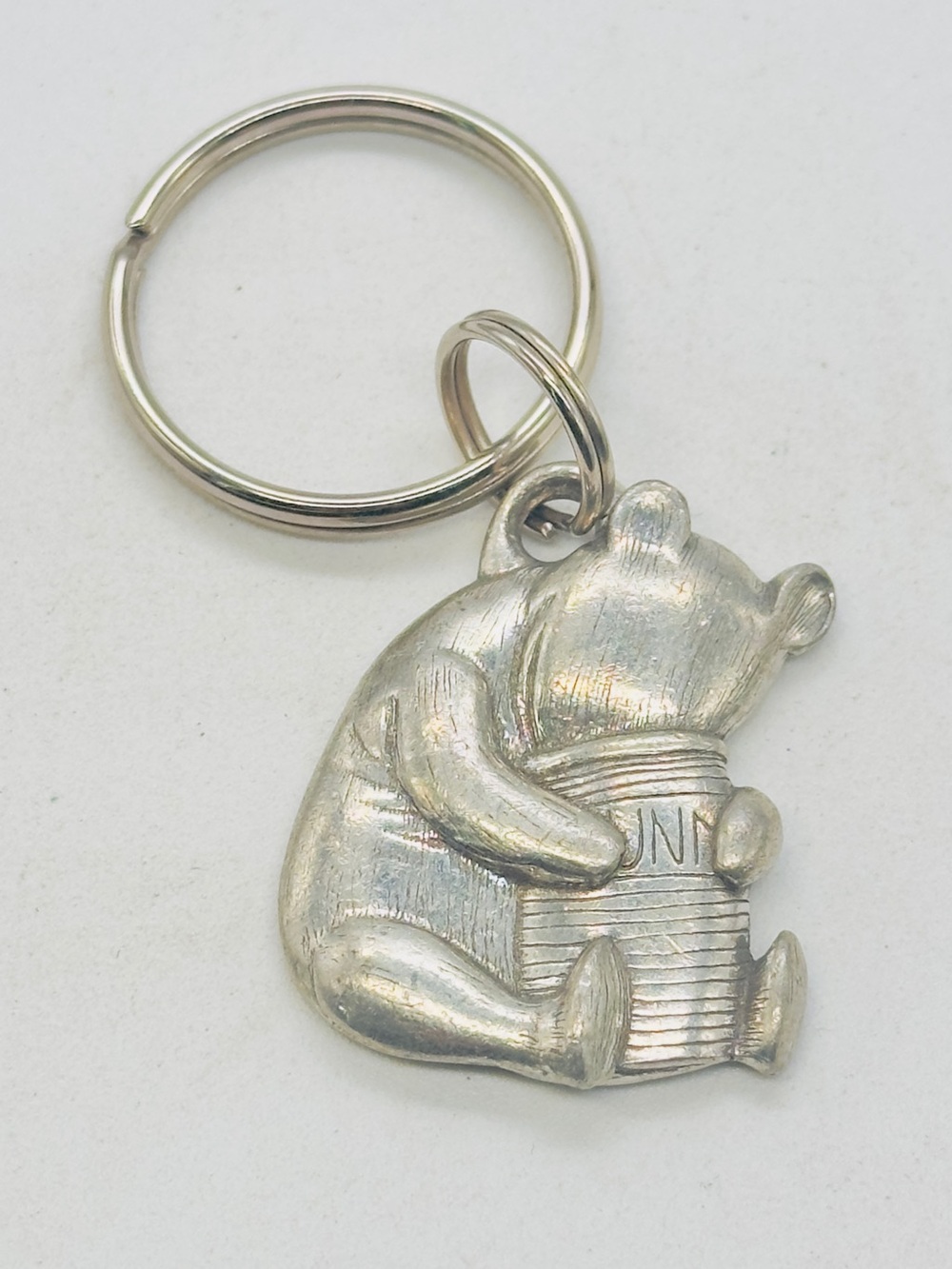 Danforth Pewter Pooh Honey Pot Keychain 030290530 Disney Winnie Bear